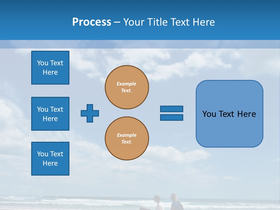 Riding Horses On The Beach PowerPoint Template