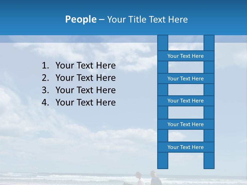 Riding Horses On The Beach PowerPoint Template