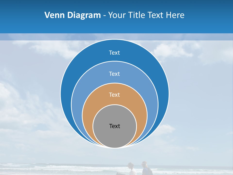 Riding Horses On The Beach PowerPoint Template
