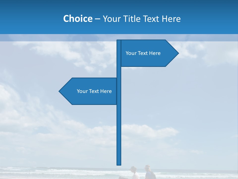 Riding Horses On The Beach PowerPoint Template