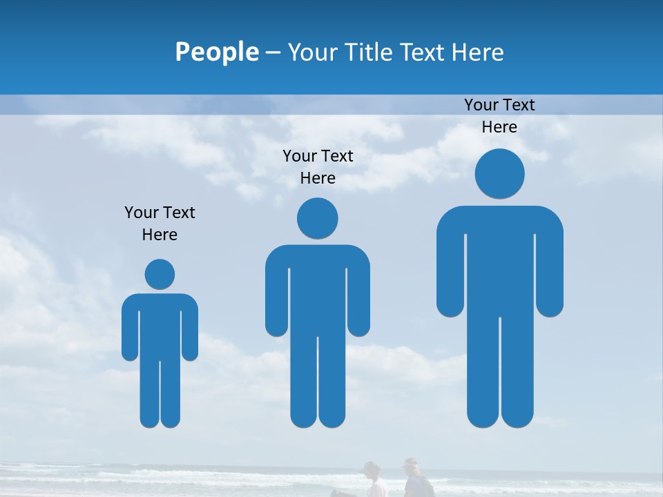 Riding Horses On The Beach PowerPoint Template