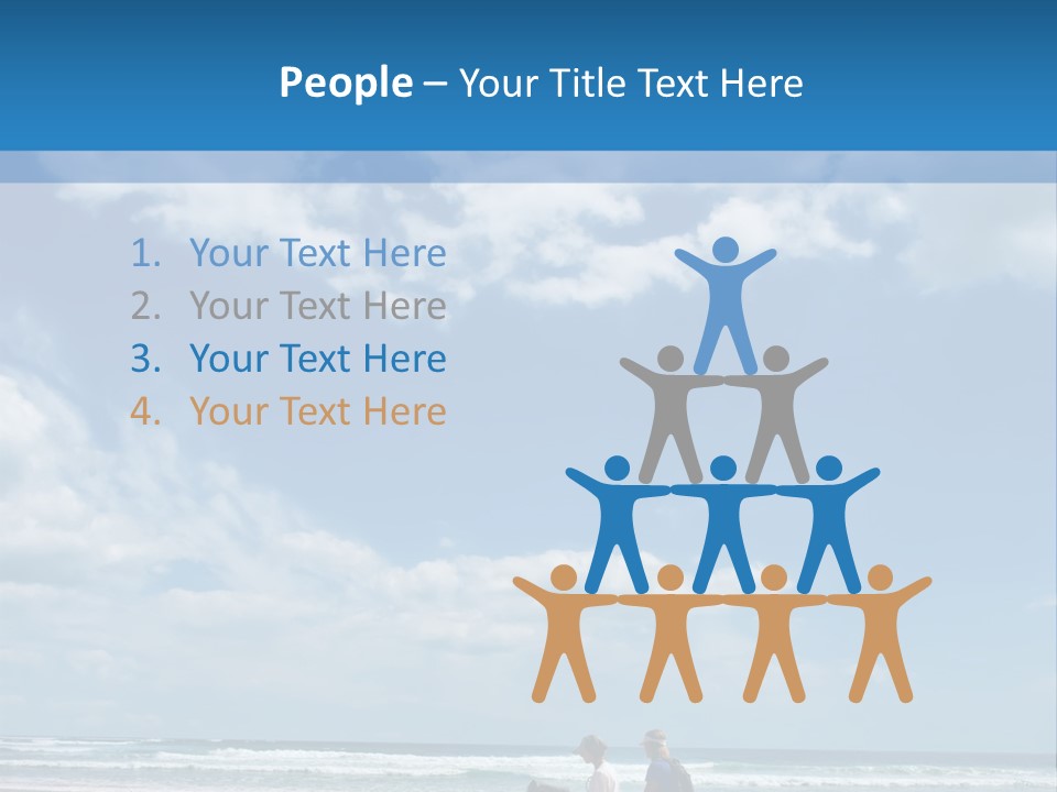 Riding Horses On The Beach PowerPoint Template