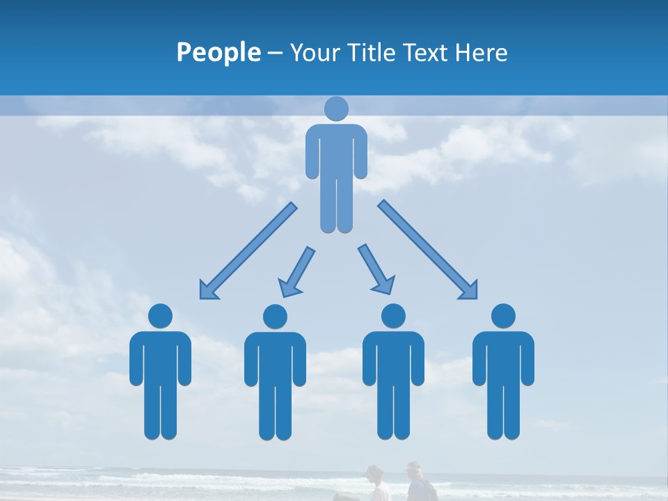 Riding Horses On The Beach PowerPoint Template