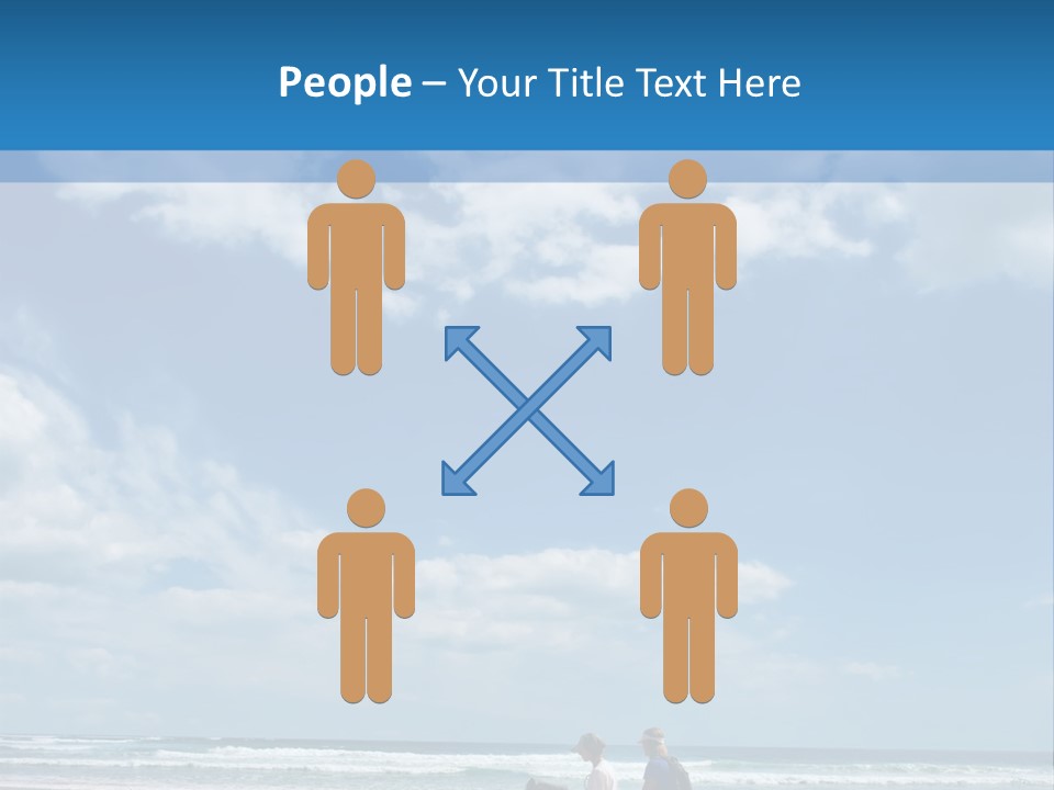 Riding Horses On The Beach PowerPoint Template