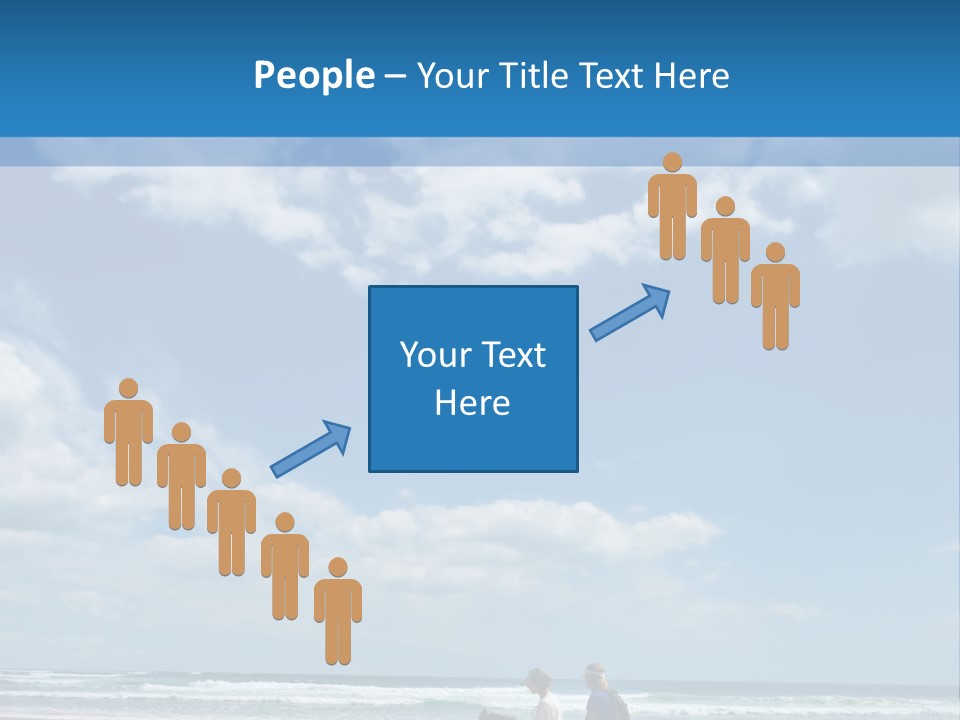 Riding Horses On The Beach PowerPoint Template