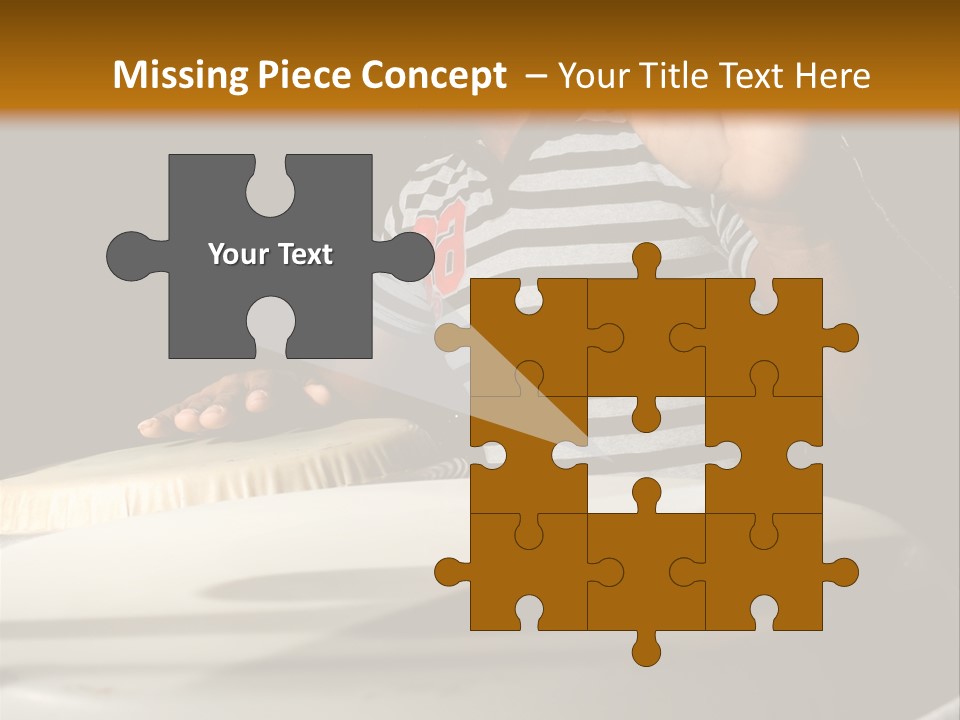 Portrait Of Young Cuban Percussionist Performing Live PowerPoint Template