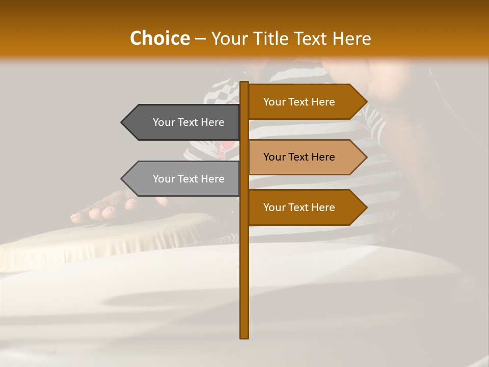 Portrait Of Young Cuban Percussionist Performing Live PowerPoint Template