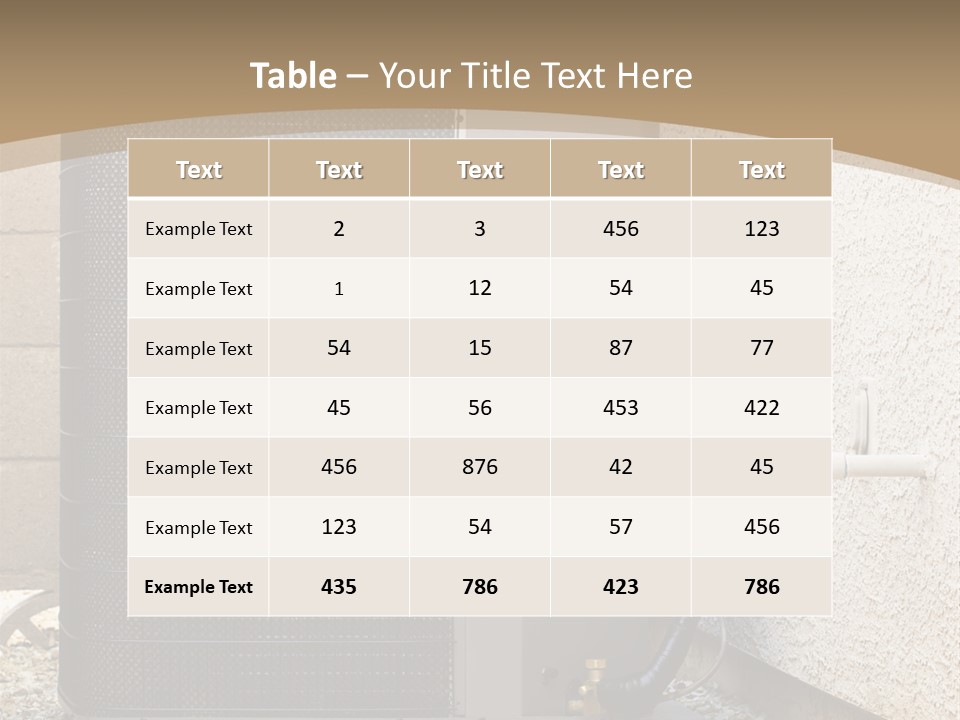 Air Conditioner And Heat Pump Compressor Unit In Backyard PowerPoint Template