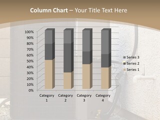 Air Conditioner And Heat Pump Compressor Unit In Backyard PowerPoint Template