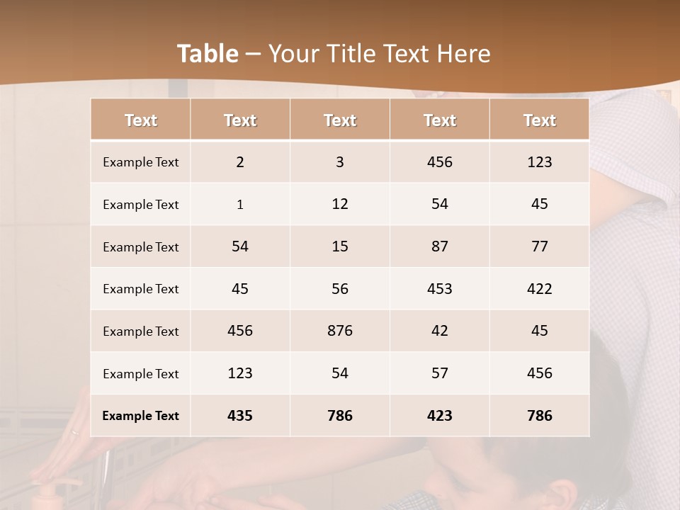 Mum With The Son Wash Hands PowerPoint Template