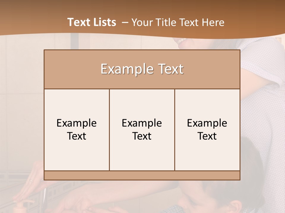 Mum With The Son Wash Hands PowerPoint Template