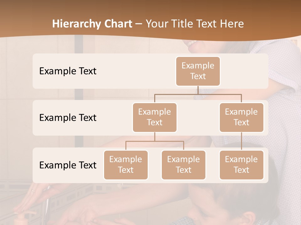 Mum With The Son Wash Hands PowerPoint Template