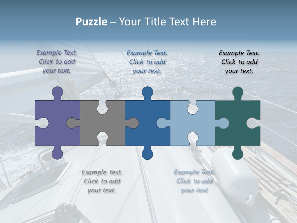 Sailing Toward Sun On A Late Winter Day PowerPoint Template