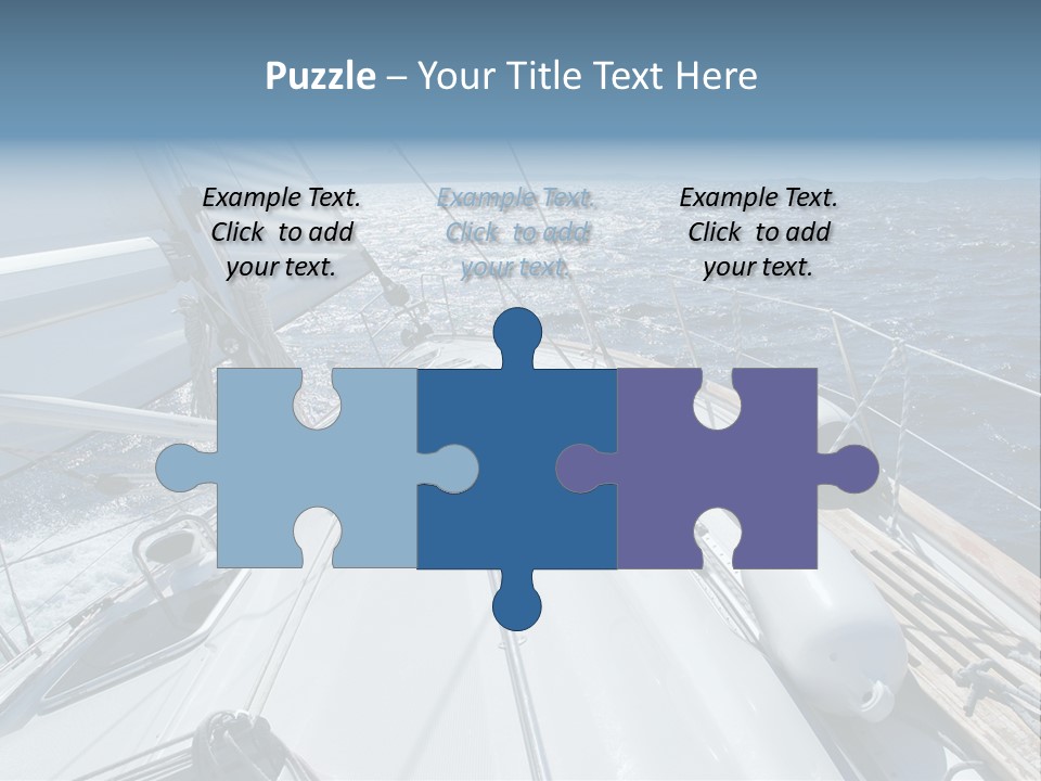 Sailing Toward Sun On A Late Winter Day PowerPoint Template