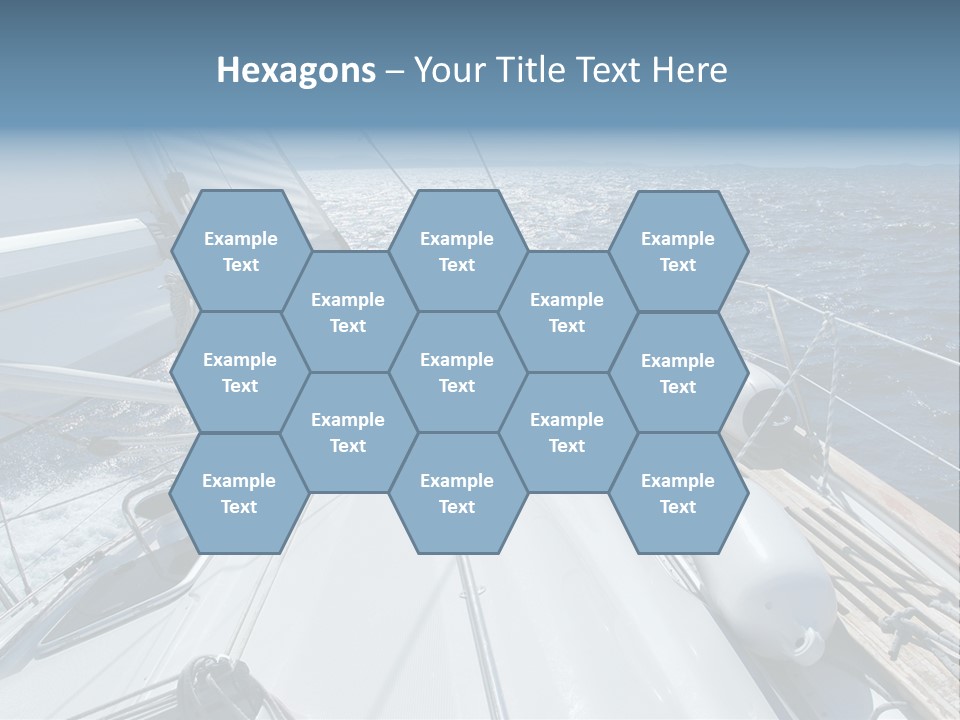 Sailing Toward Sun On A Late Winter Day PowerPoint Template