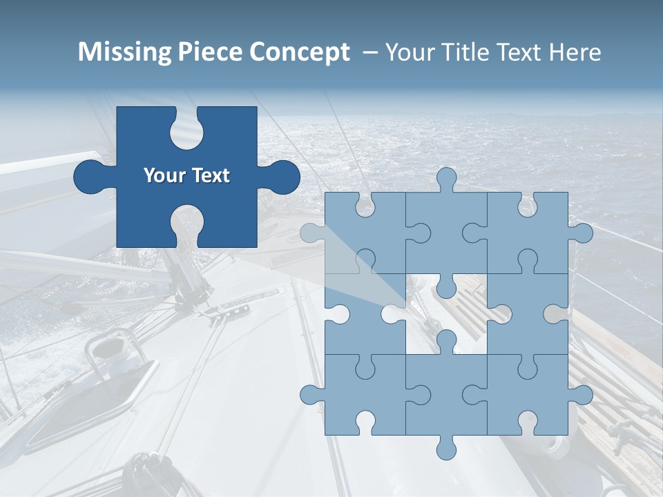 Sailing Toward Sun On A Late Winter Day PowerPoint Template