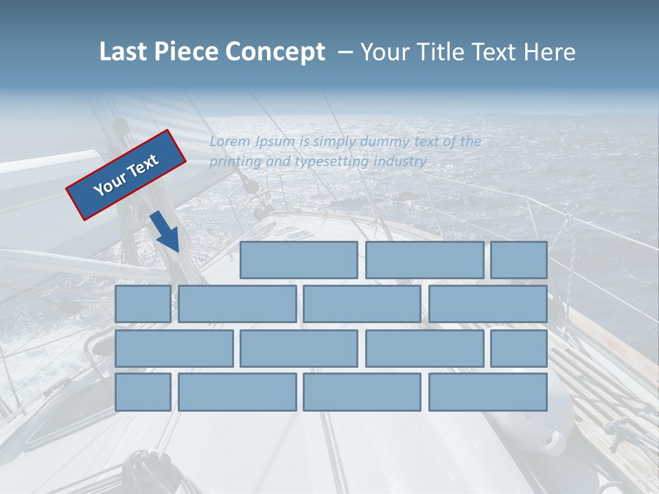 Sailing Toward Sun On A Late Winter Day PowerPoint Template