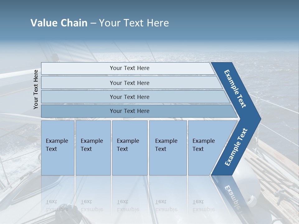 Sailing Toward Sun On A Late Winter Day PowerPoint Template