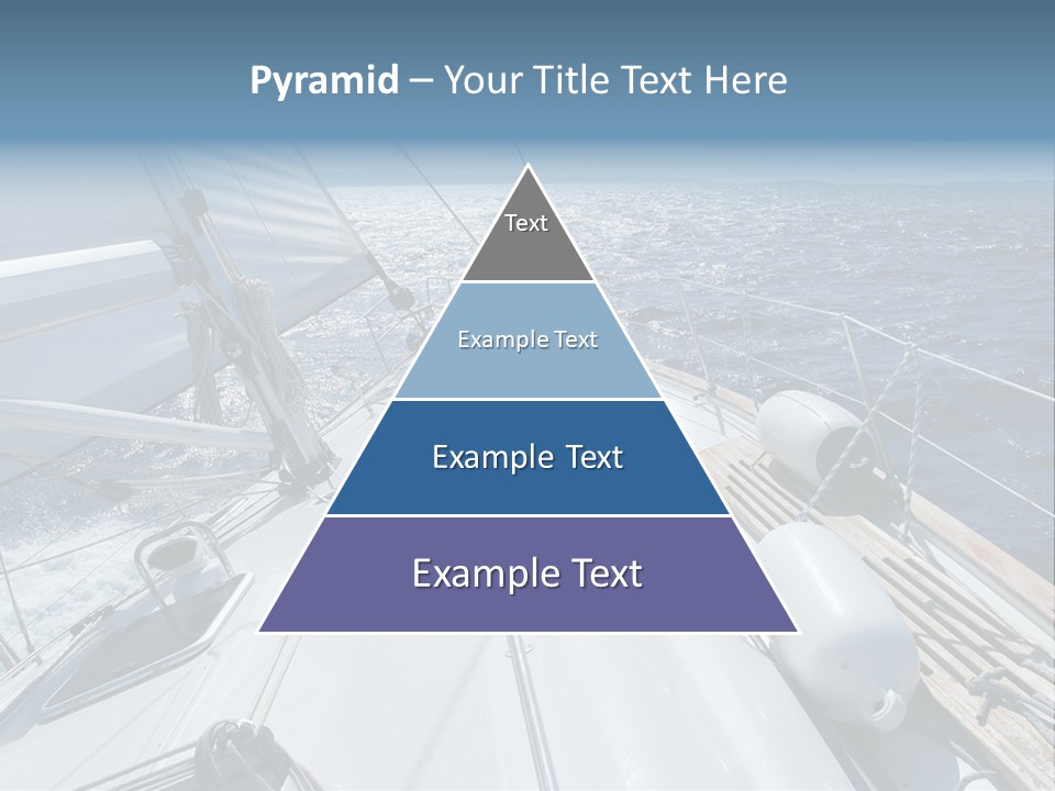 Sailing Toward Sun On A Late Winter Day PowerPoint Template