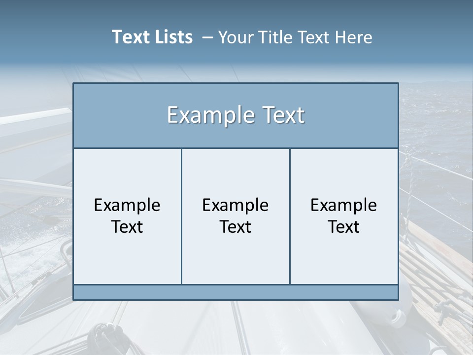 Sailing Toward Sun On A Late Winter Day PowerPoint Template