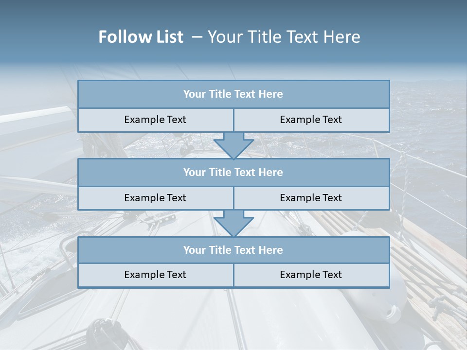 Sailing Toward Sun On A Late Winter Day PowerPoint Template
