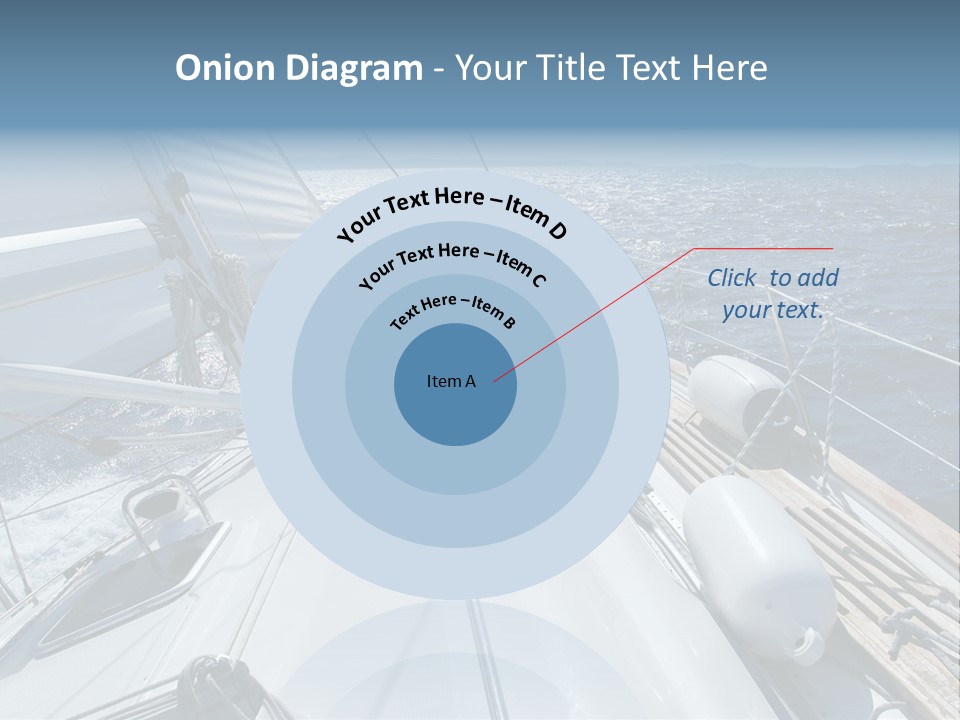 Sailing Toward Sun On A Late Winter Day PowerPoint Template