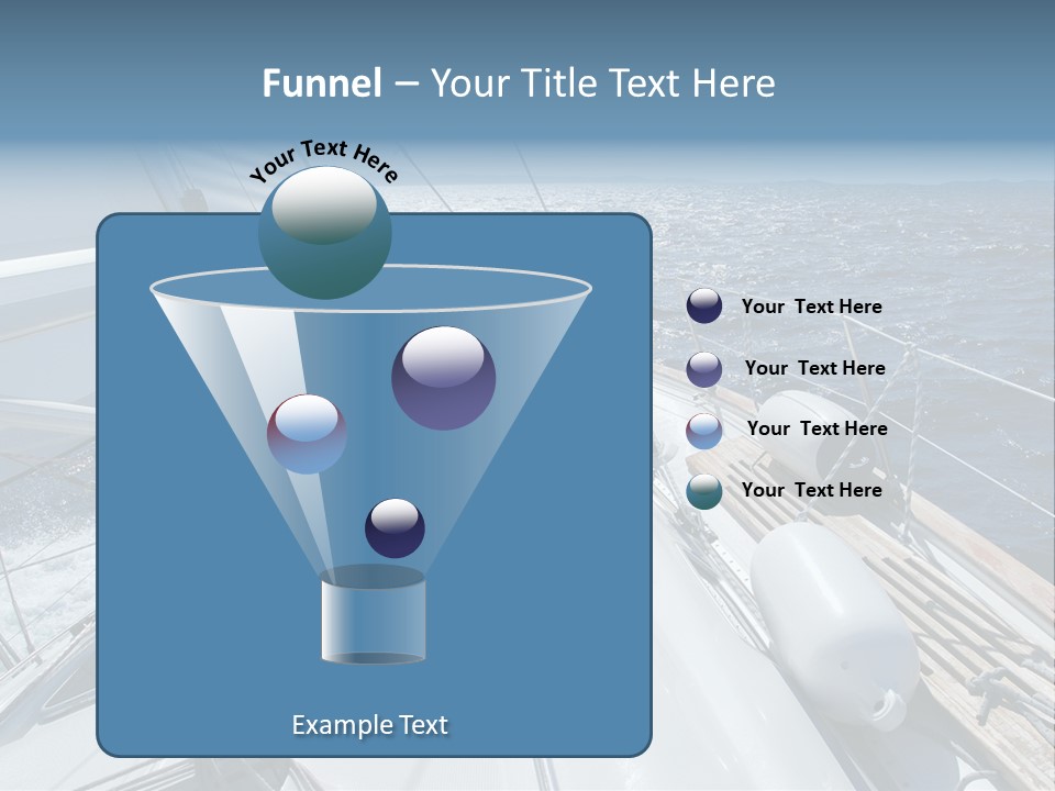 Sailing Toward Sun On A Late Winter Day PowerPoint Template