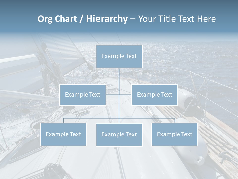 Sailing Toward Sun On A Late Winter Day PowerPoint Template