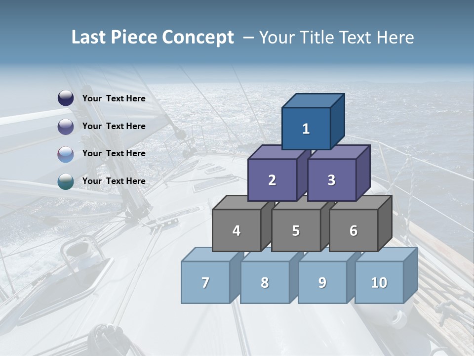 Sailing Toward Sun On A Late Winter Day PowerPoint Template