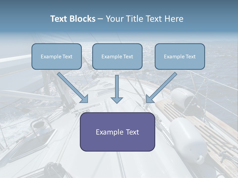 Sailing Toward Sun On A Late Winter Day PowerPoint Template