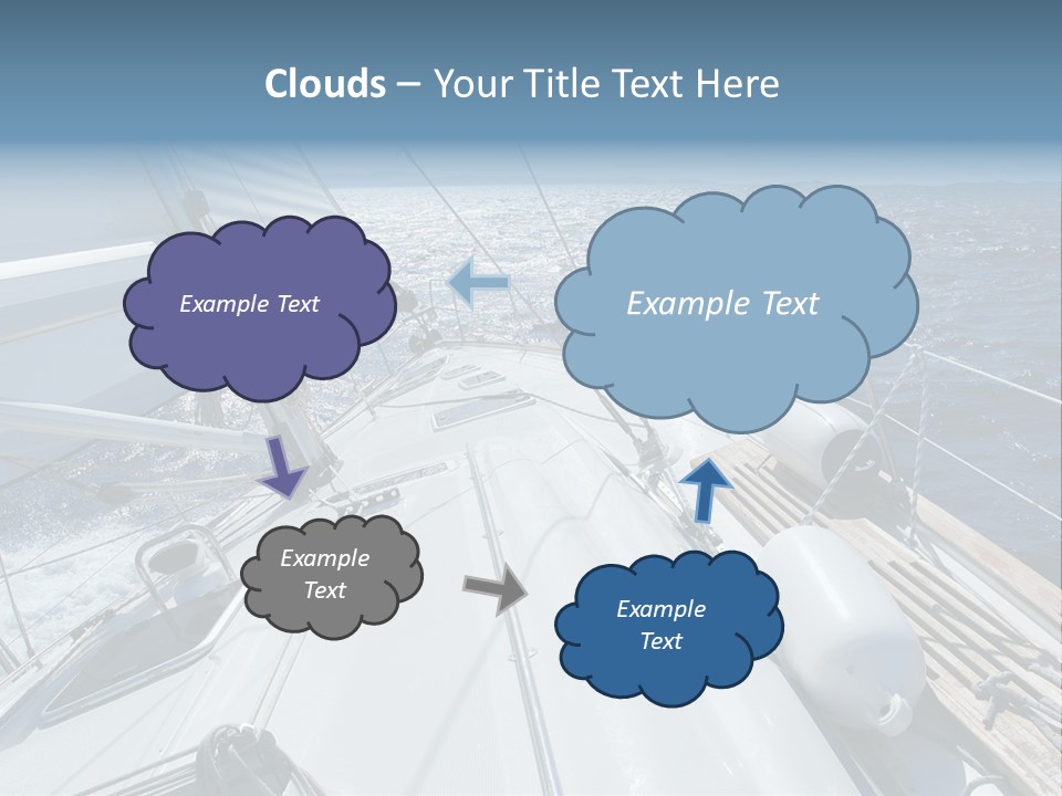 Sailing Toward Sun On A Late Winter Day PowerPoint Template