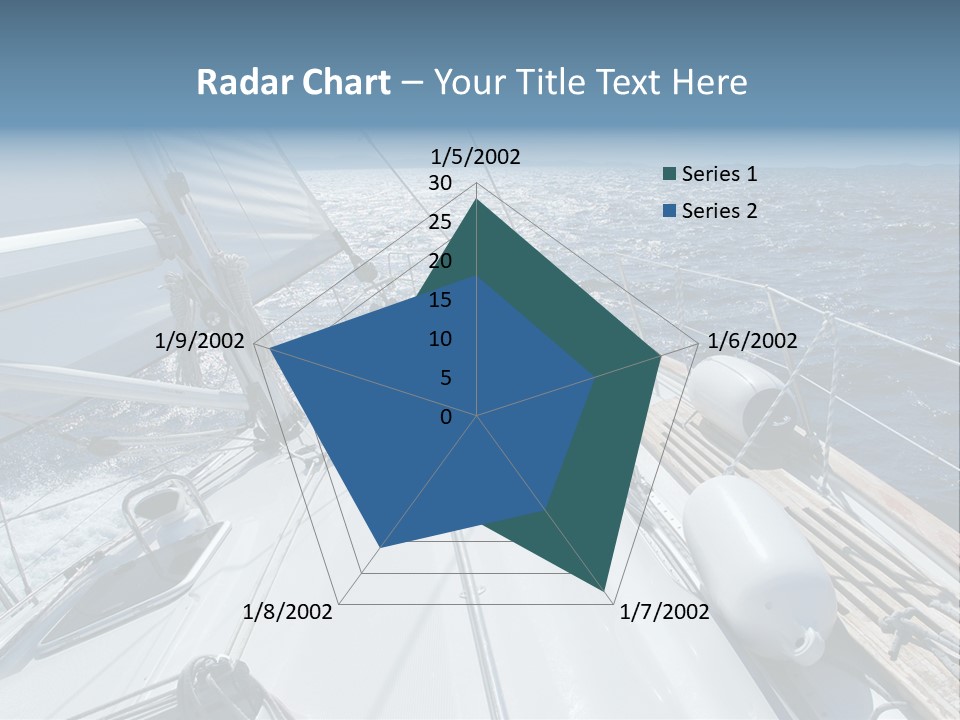 Sailing Toward Sun On A Late Winter Day PowerPoint Template