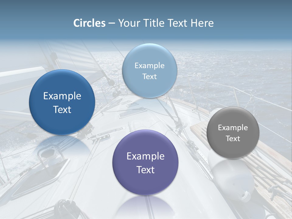 Sailing Toward Sun On A Late Winter Day PowerPoint Template