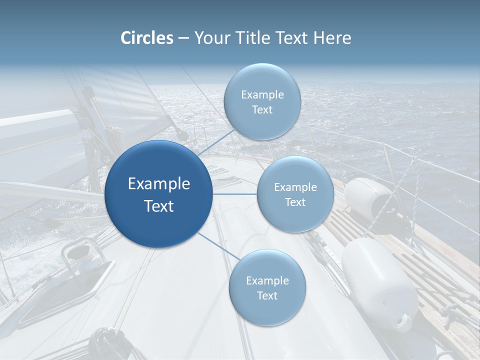 Sailing Toward Sun On A Late Winter Day PowerPoint Template