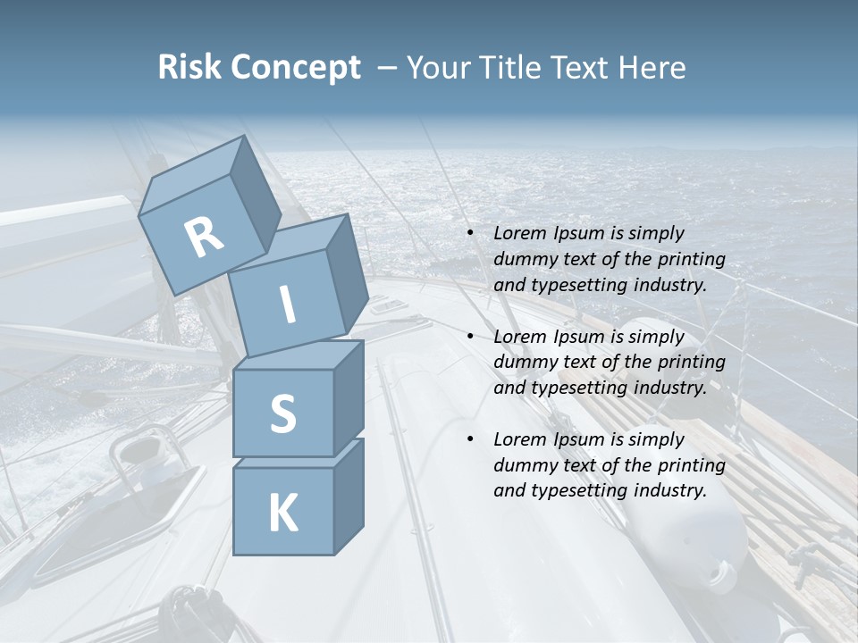 Sailing Toward Sun On A Late Winter Day PowerPoint Template