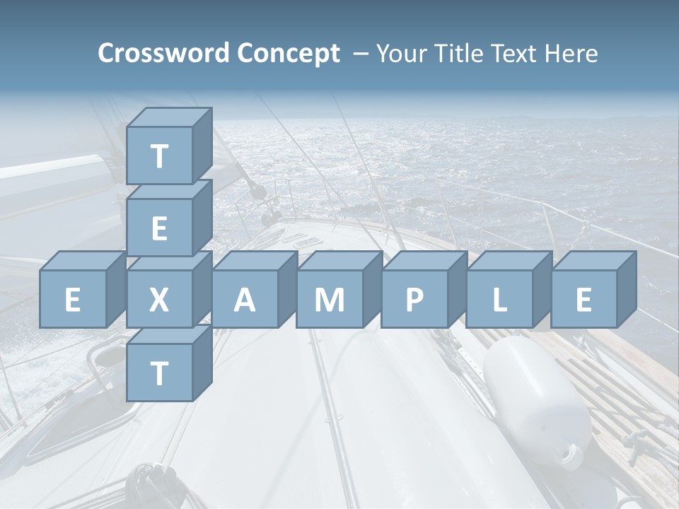 Sailing Toward Sun On A Late Winter Day PowerPoint Template