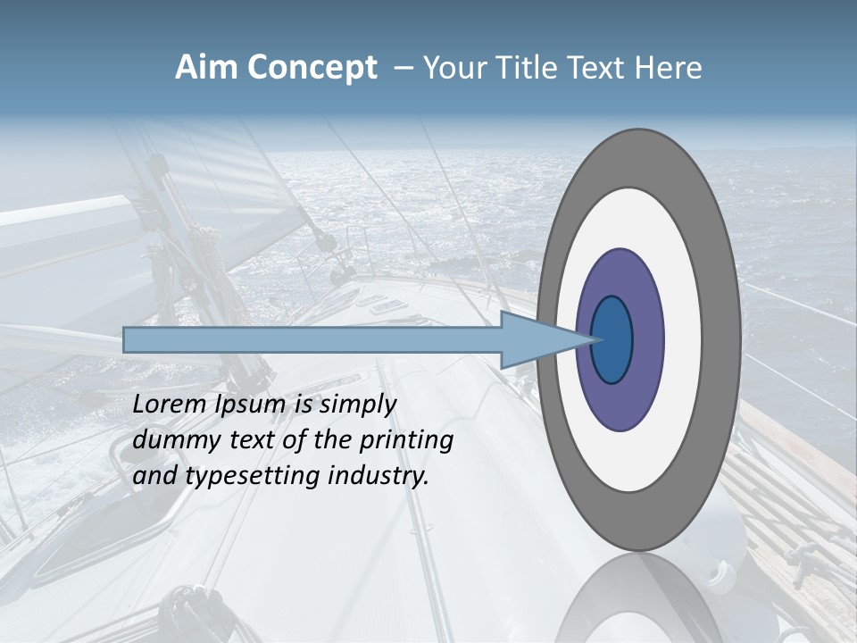 Sailing Toward Sun On A Late Winter Day PowerPoint Template