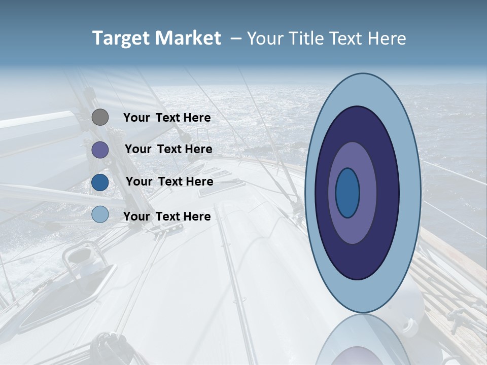 Sailing Toward Sun On A Late Winter Day PowerPoint Template