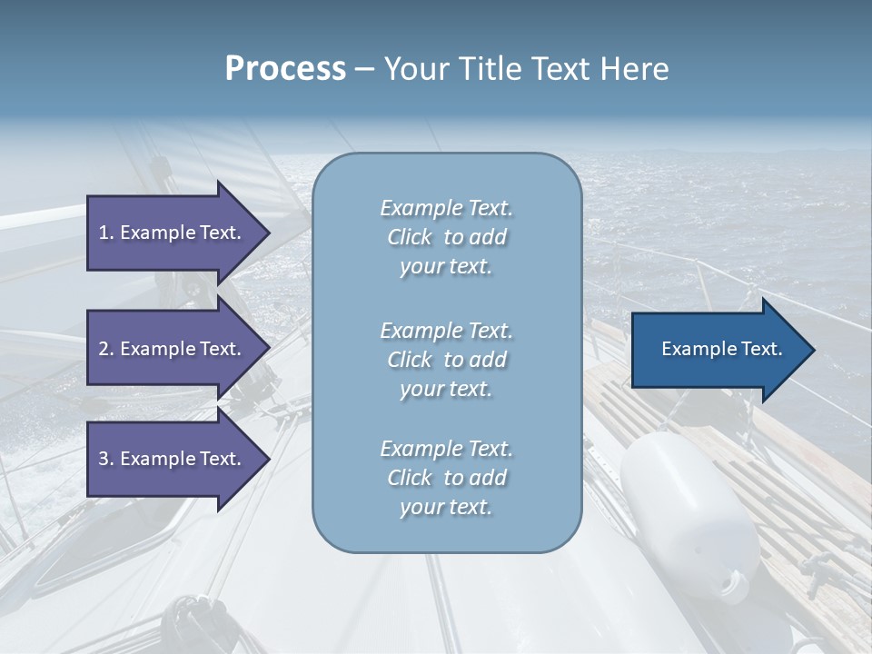 Sailing Toward Sun On A Late Winter Day PowerPoint Template