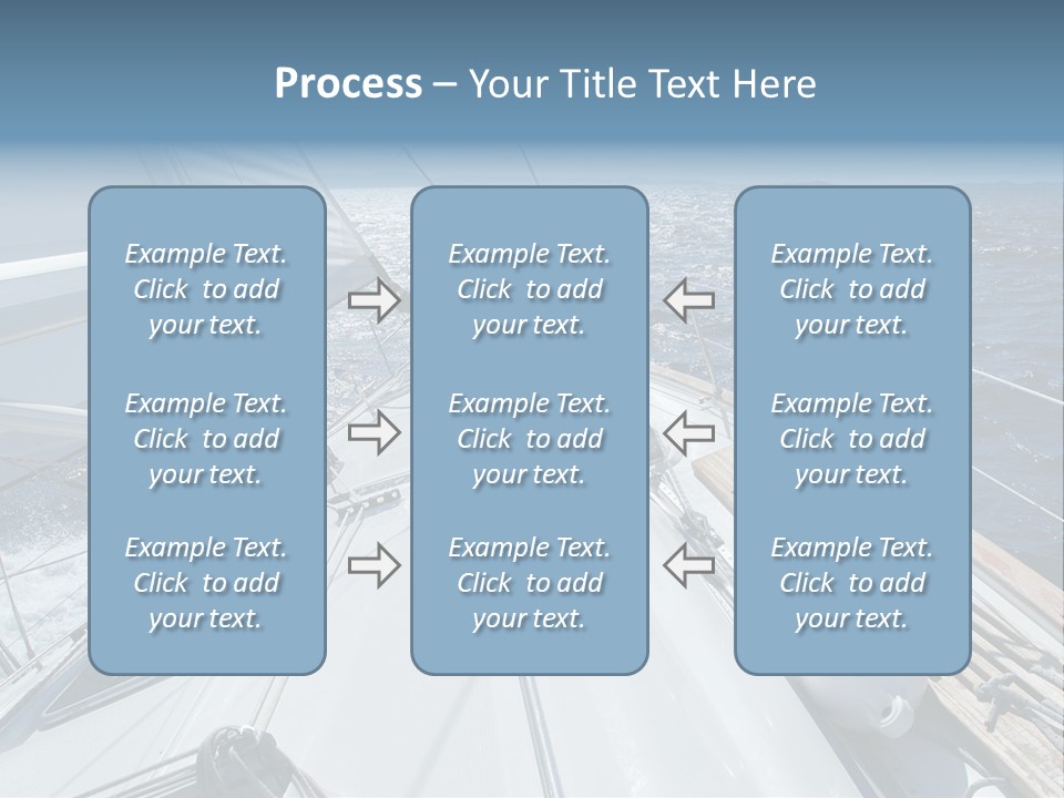 Sailing Toward Sun On A Late Winter Day PowerPoint Template