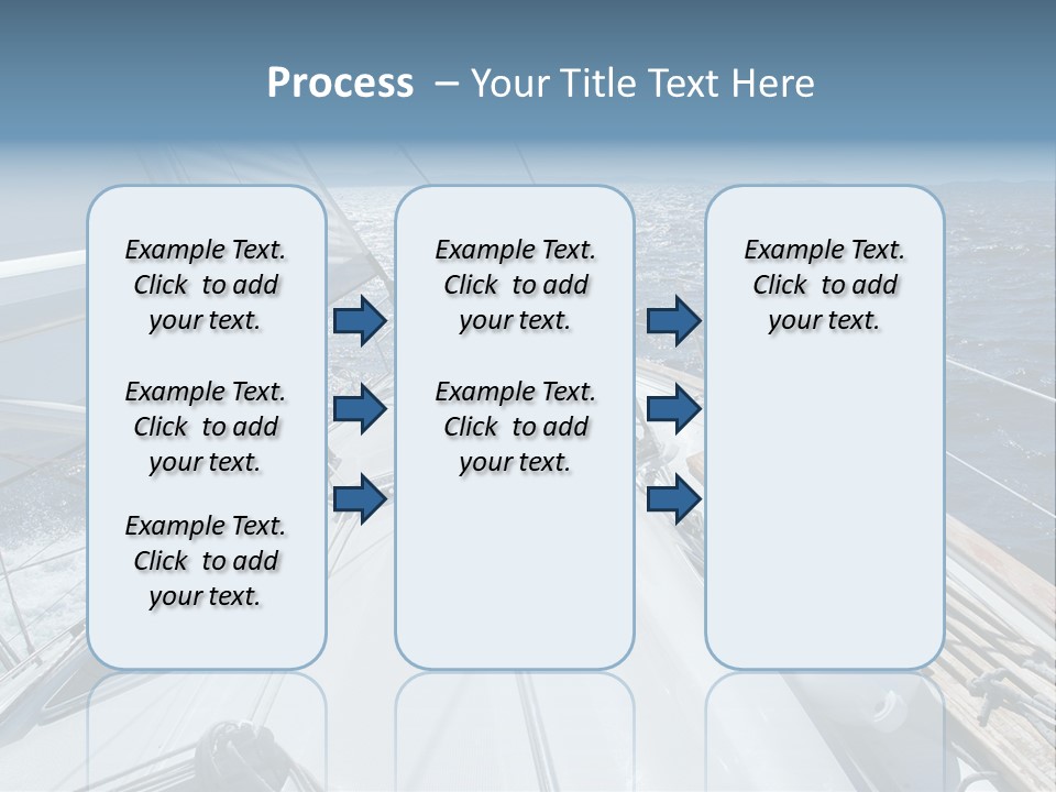 Sailing Toward Sun On A Late Winter Day PowerPoint Template