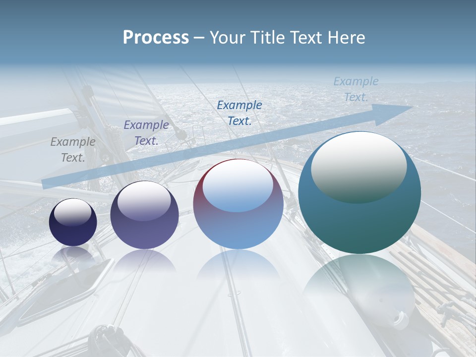 Sailing Toward Sun On A Late Winter Day PowerPoint Template