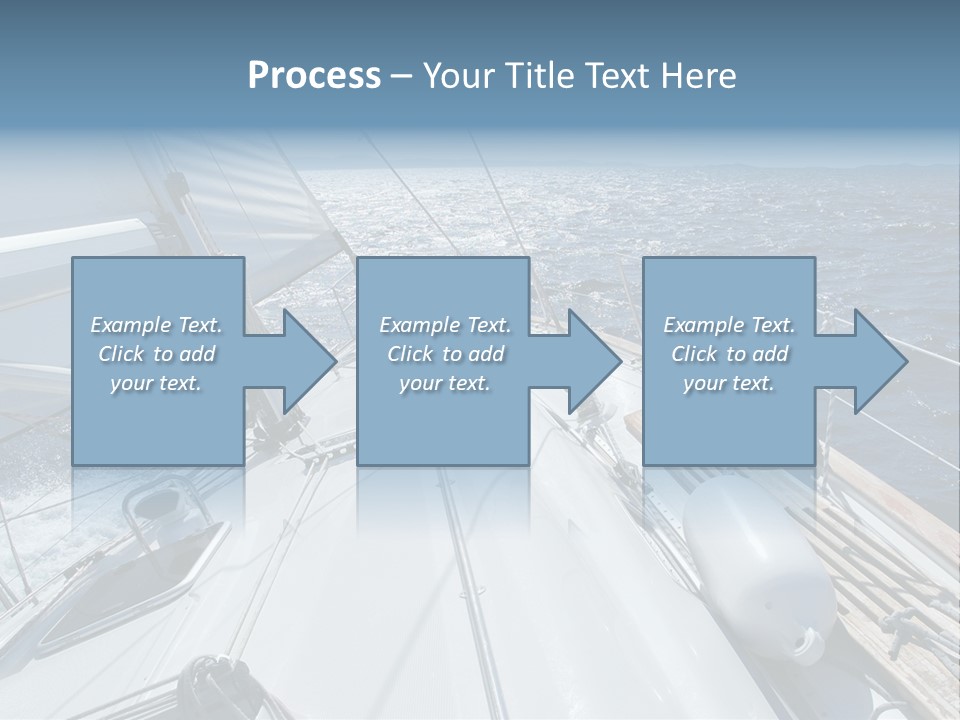 Sailing Toward Sun On A Late Winter Day PowerPoint Template
