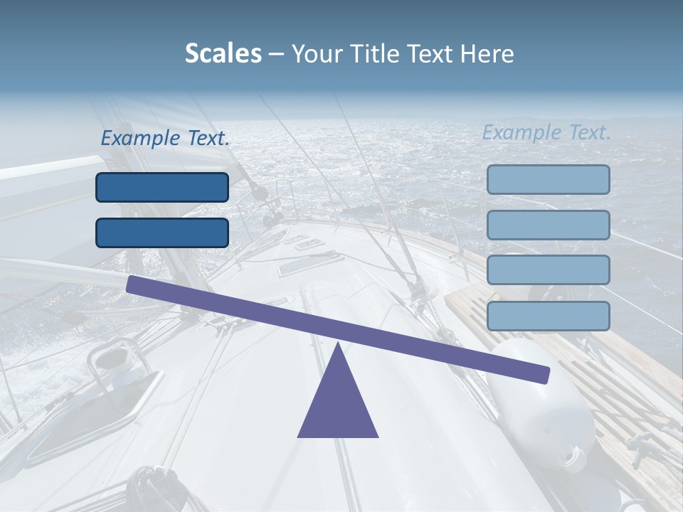 Sailing Toward Sun On A Late Winter Day PowerPoint Template