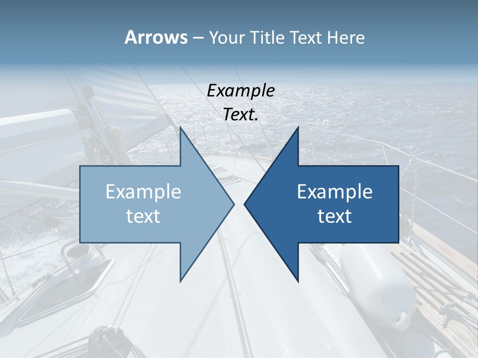 Sailing Toward Sun On A Late Winter Day PowerPoint Template