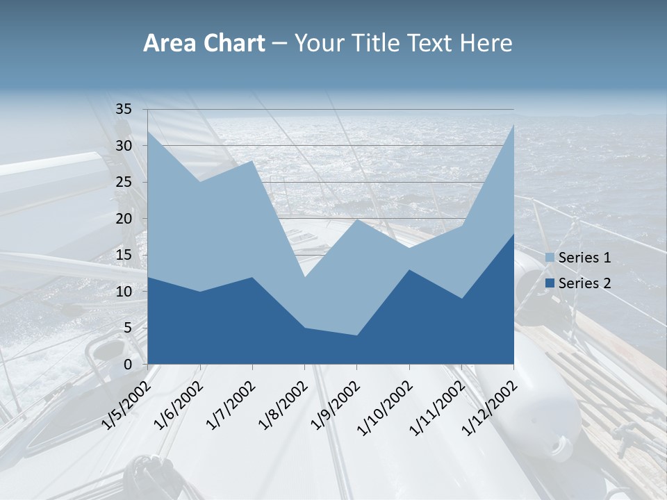 Sailing Toward Sun On A Late Winter Day PowerPoint Template