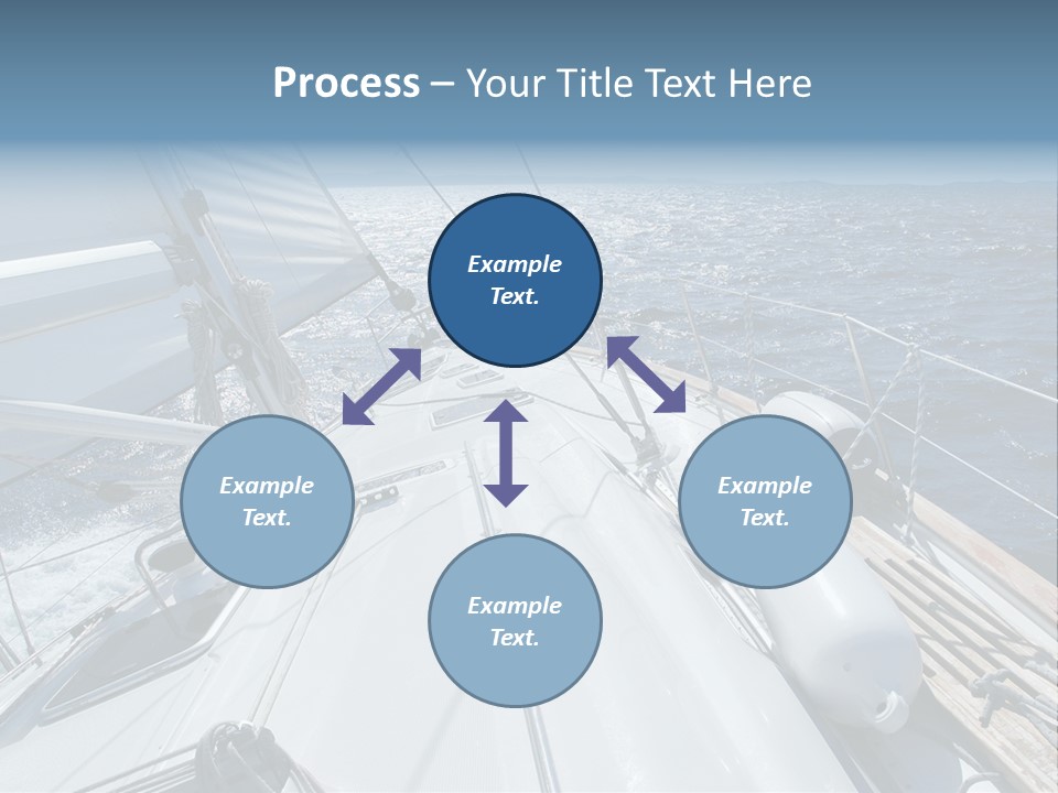 Sailing Toward Sun On A Late Winter Day PowerPoint Template