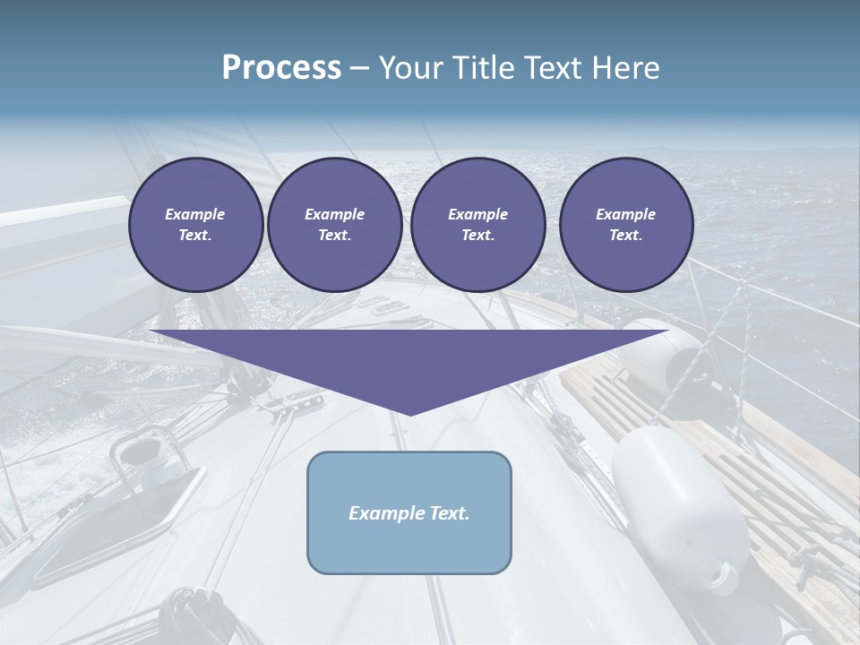 Sailing Toward Sun On A Late Winter Day PowerPoint Template