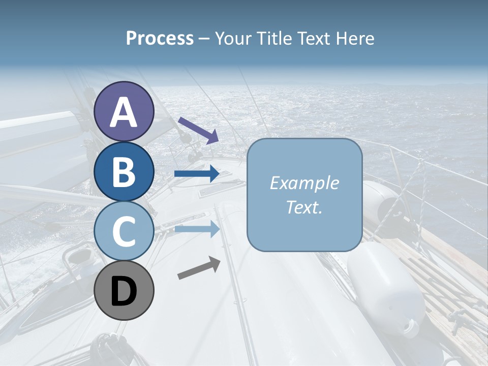 Sailing Toward Sun On A Late Winter Day PowerPoint Template
