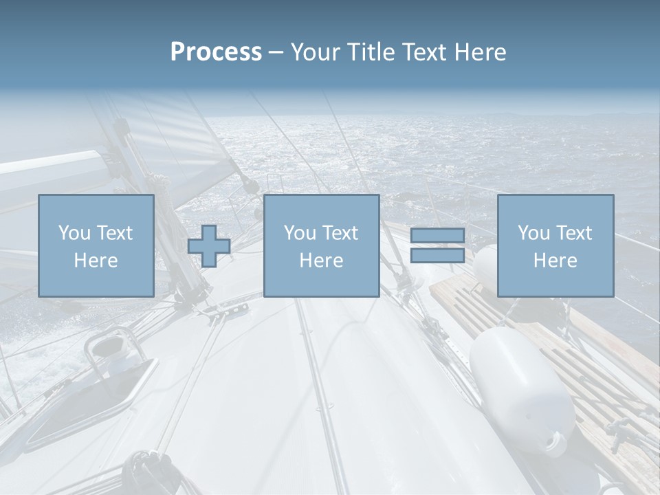 Sailing Toward Sun On A Late Winter Day PowerPoint Template